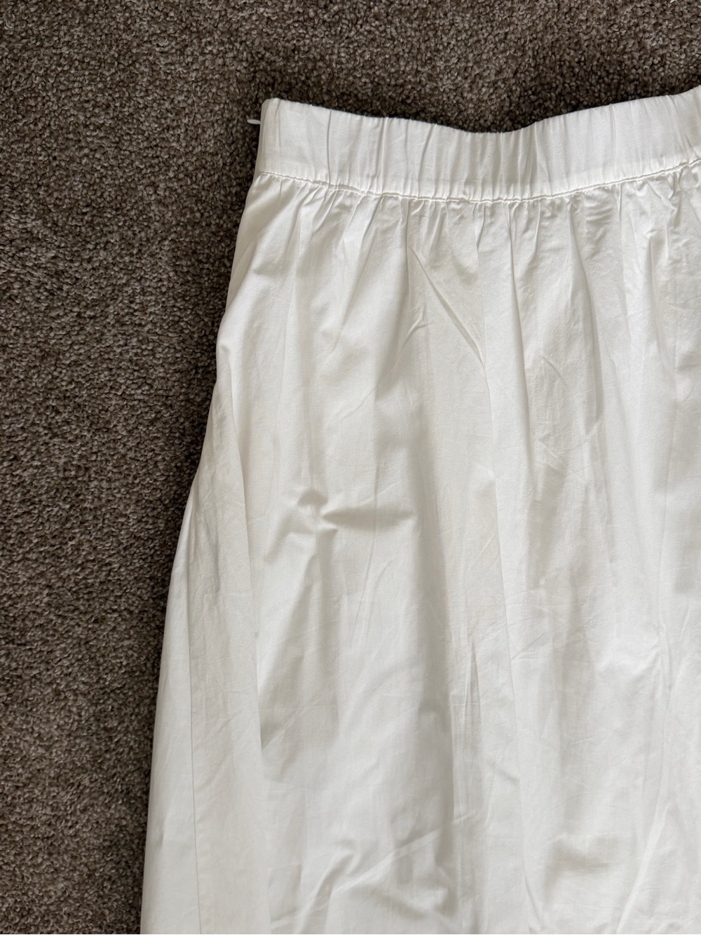 French Connection White Midi Skirt with Navy Trim - Picture 10 of 12